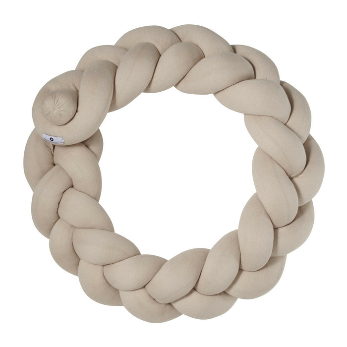 Nordic Coast Company Bettschlange geflochten Sand Strick