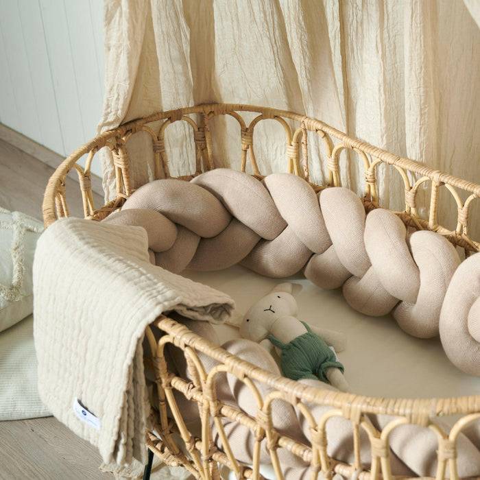 Nordic Coast Company Bettschlange geflochten Sand Strick Outlet