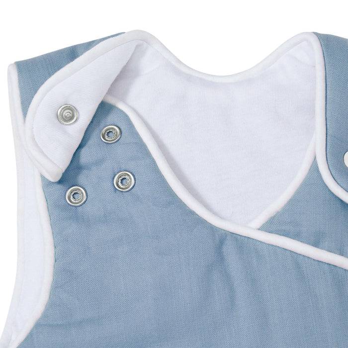 Nordic Coast Company Baby Schlafsack Blau Grau Auslauf