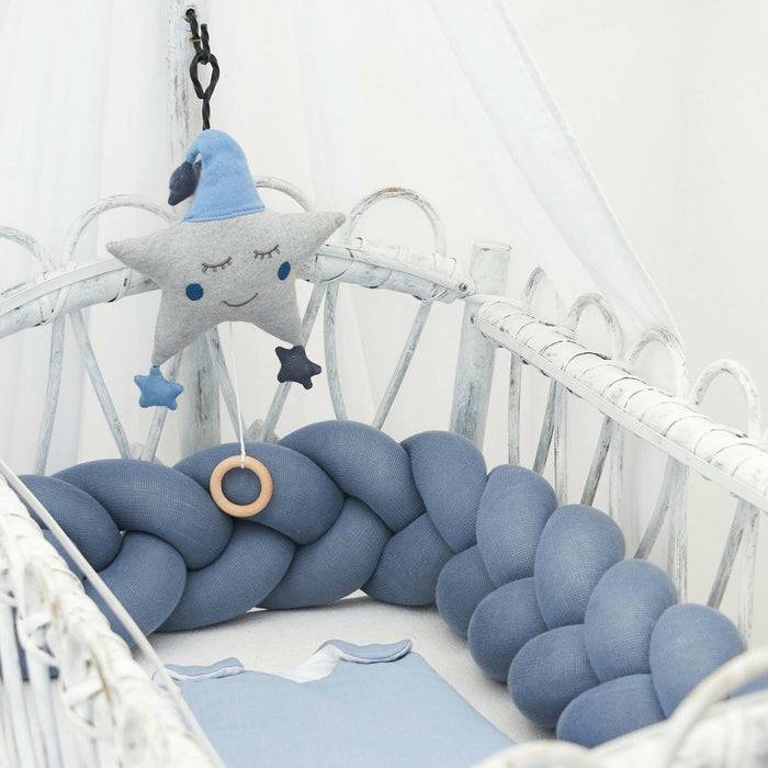Nordic Coast Company Baby Schlafsack Blau Grau Auslauf