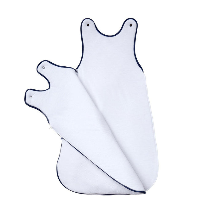 Nordic Coast Company Baby Schlafsack Weiß-Blau Verkauf