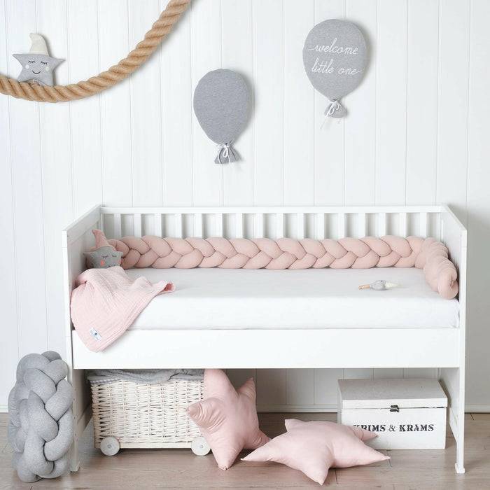 Nordic Coast Company Bettschlange geflochten Rosa Jersey Angebote