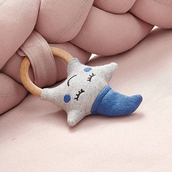 Nordic Coast Company Baby Nest geflochten Rosa im Angebot