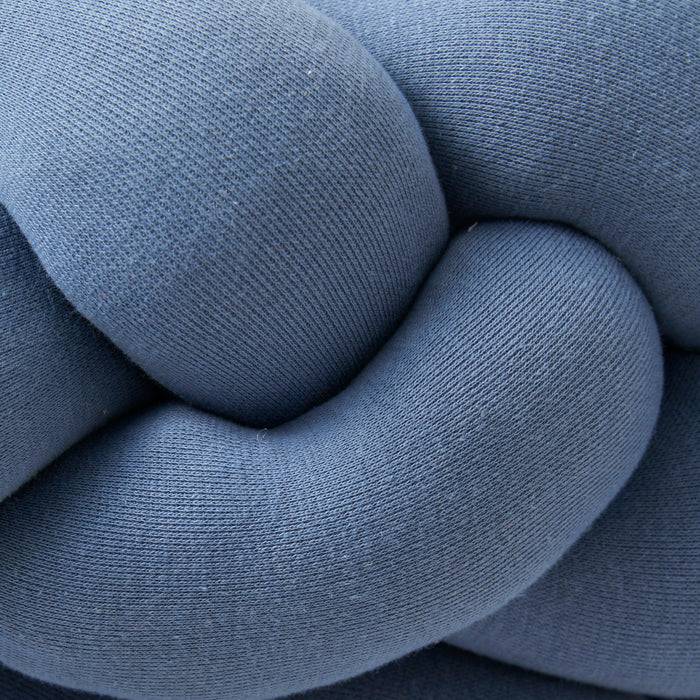 Nordic Coast Company Bettschlange geflochten Blau Jersey Meist gekauft