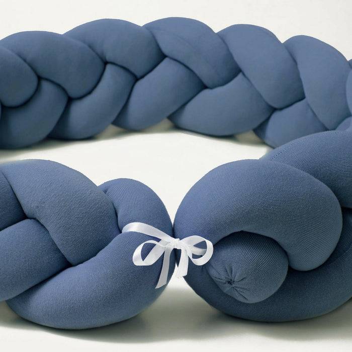 Nordic Coast Company Bettschlange geflochten Blau Jersey Meist gekauft