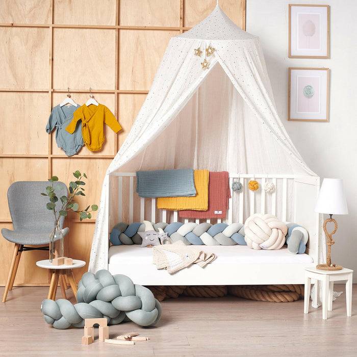 Nordic Coast Company Bettschlange geflochten Trio Hellblau Fabrik Onlineshop