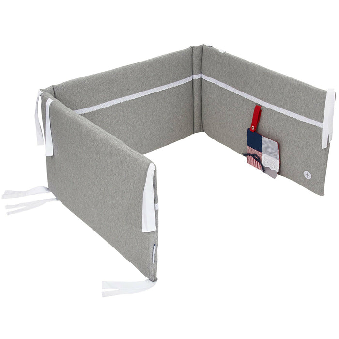 Nordic Coast Company Baby Bettnestchen Grau Spitze