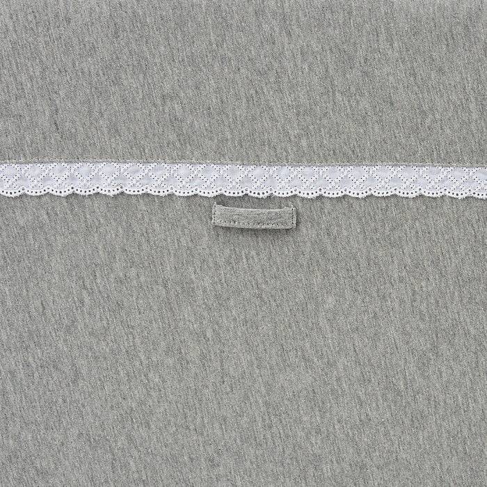 Nordic Coast Company Baby Bettnestchen Grau Spitze Begrenztes Angebot