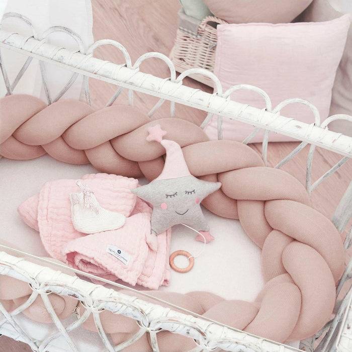 Nordic Coast Company Bettschlange geflochten Rosa Strick XL Schmal Online Shopping