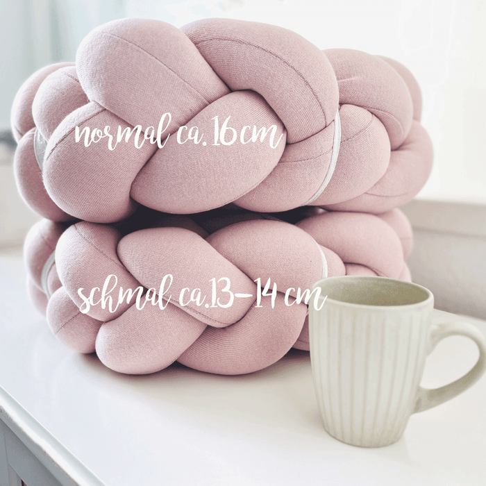 Nordic Coast Company Bettschlange geflochten Rosa Strick XL Schmal Online Shopping