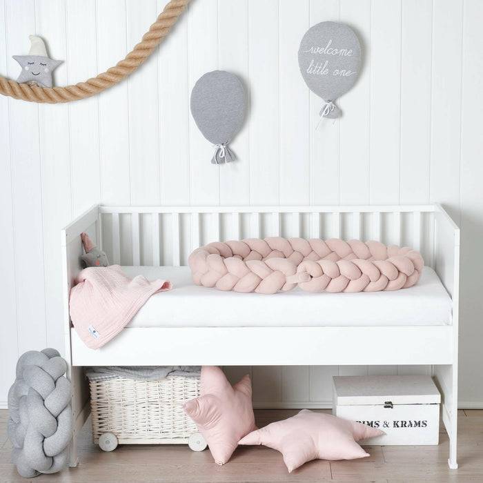 Nordic Coast Company Bettschlange geflochten Rosa Strick schmal Muttertagsangebot