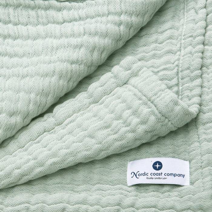 Nordic Coast Company Musselin Decke Mint Jubiläumsangebot
