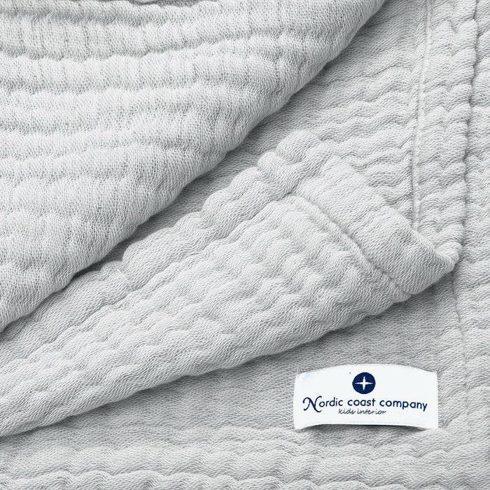 Nordic Coast Company Musselin Decke Grau Lagerräumung