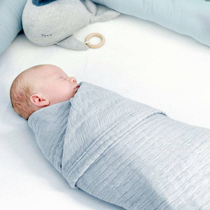 Nordic Coast Company Musselin Decke Blau Heißer Verkauf