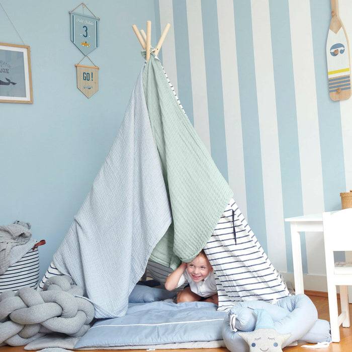 Nordic Coast Company Musselin Decke Mint Large Online Outlet
