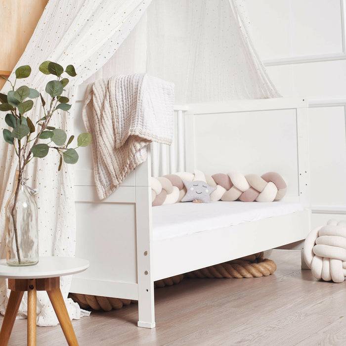 Nordic Coast Company Bettschlange geflochten Trio Altrosa Zeitlich begrenztes Angebot