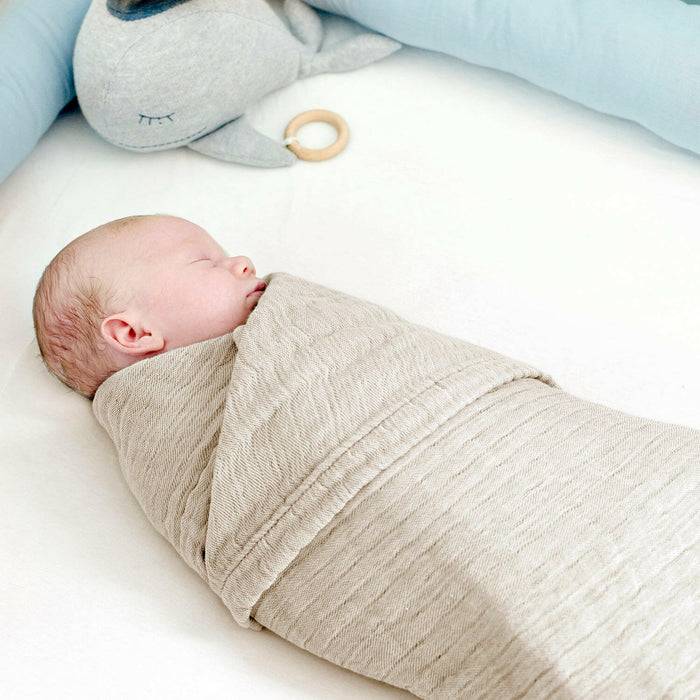 Nordic Coast Company Musselin Decke Natur Weiß Blitzangebot