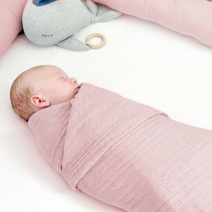 Nordic Coast Company Musselin Decke Altrosa Kauf eins, bekomm eins gratis