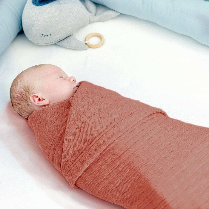 Nordic Coast Company Musselin Decke Kupfer Rot Sonderangebote