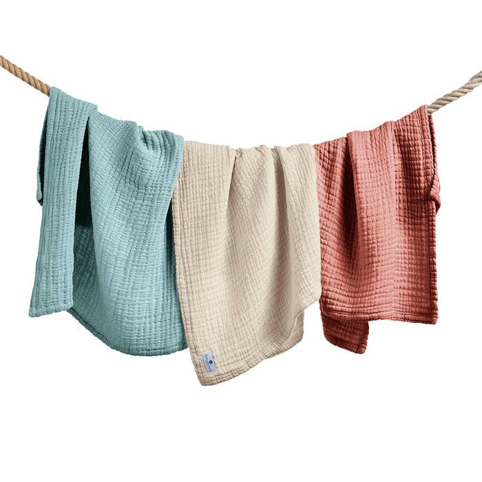 Nordic Coast Company Musselin Decke Kupfer Rot Sonderangebote