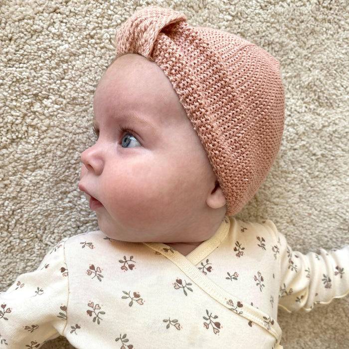 Nordic Coast Company Baby Turban Altrosa Super Sparpreis