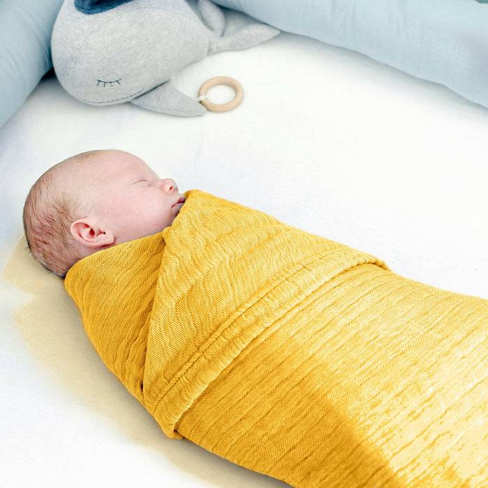 Nordic Coast Company Musselin Decke Curry Gelb Wochenangebot