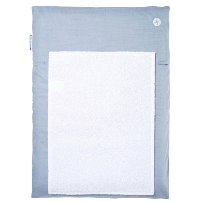 Nordic Coast Company Wickelauflage Blau Grau schmal