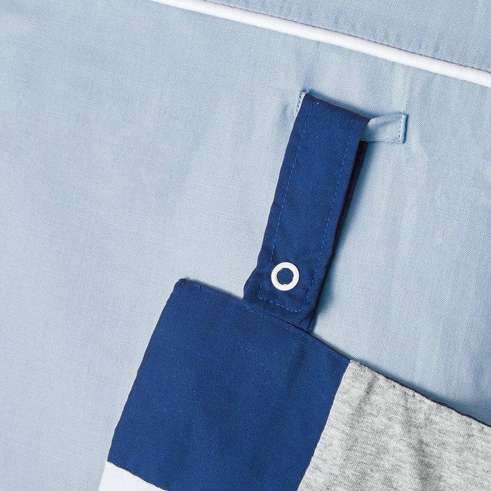 Nordic Coast Company Wickelauflage Blau Grau Super Rabatt