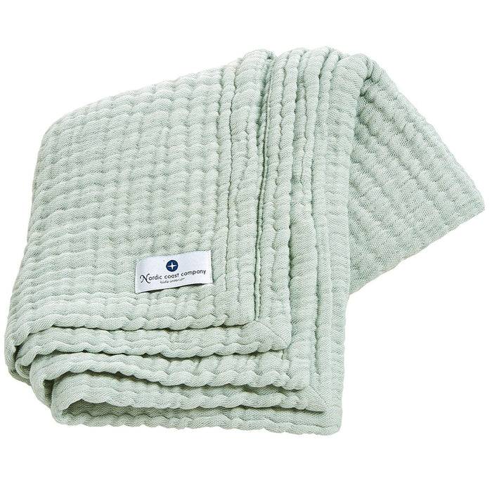 Nordic Coast Company Musselin Decke Mint