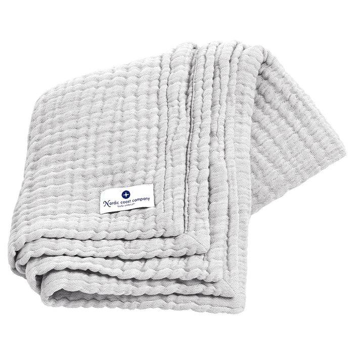 Nordic Coast Company Musselin Decke Grau