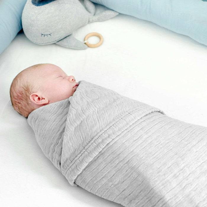 Nordic Coast Company Musselin Decke Grau 50% Rabatt mit kostenlosem Versand