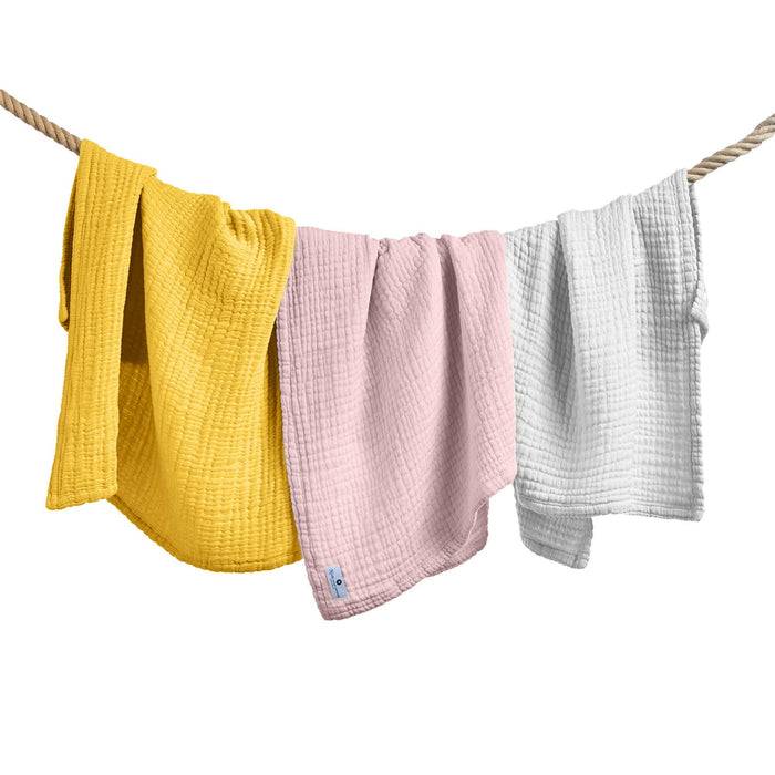 Nordic Coast Company Musselin Decke Grau 50% Rabatt mit kostenlosem Versand