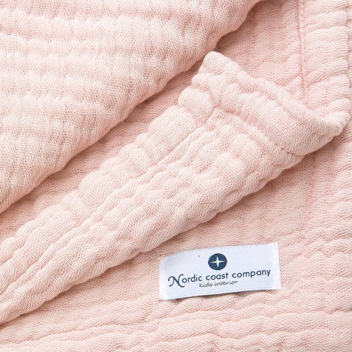 Nordic Coast Company Musselin Decke Rosa Kostenloser Versand international