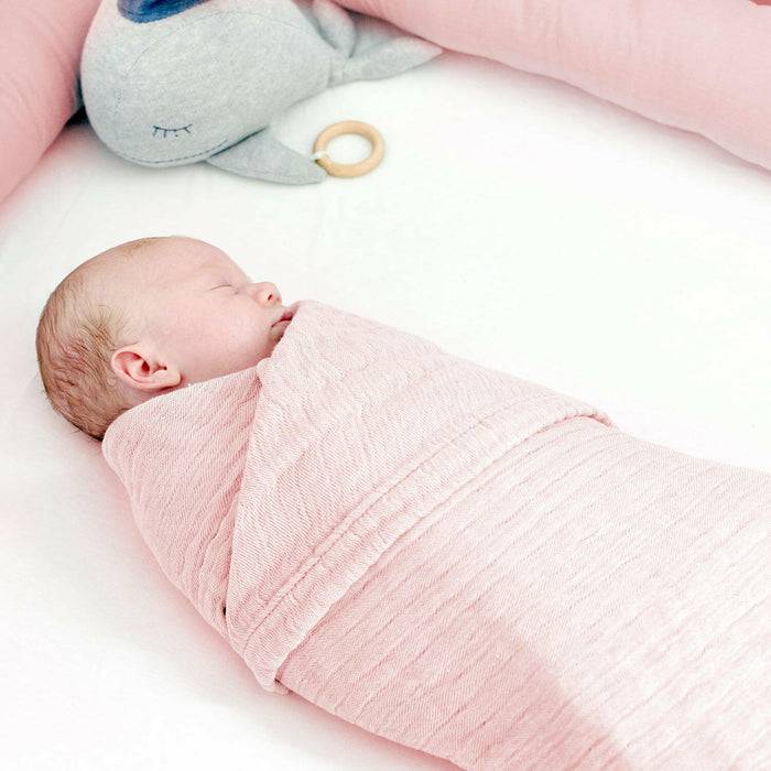 Nordic Coast Company Musselin Decke Rosa Kostenloser Versand international