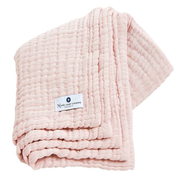 Nordic Coast Company Musselin Decke Rosa Large