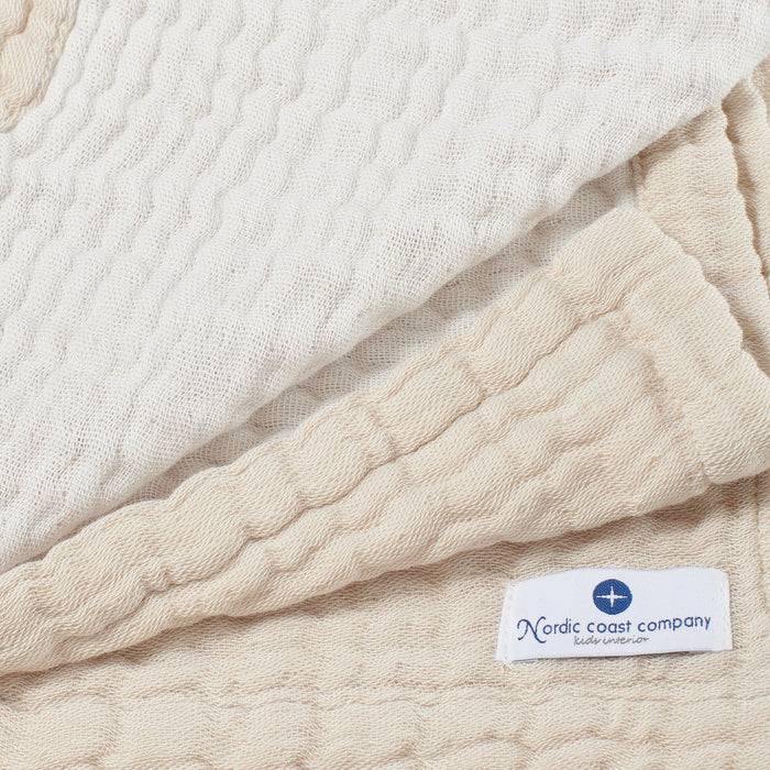 Nordic Coast Company Musselin Decke Natur Weiß Black Friday Preise