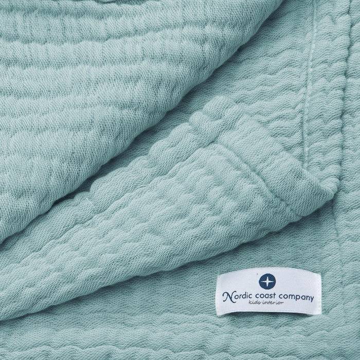 Nordic Coast Company Musselin Decke Jade Grün Im Verkauf