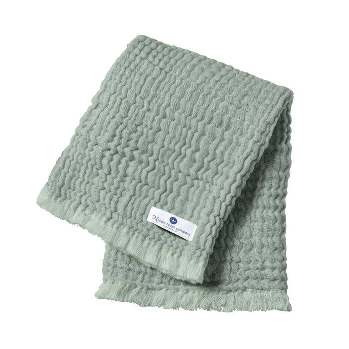 Nordic Coast Company Musselin Fransendecke Mint
