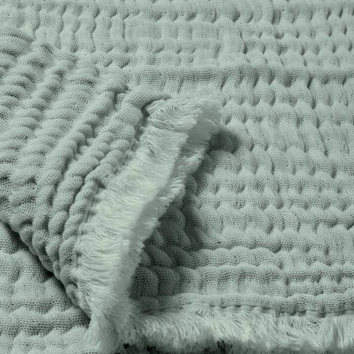 Nordic Coast Company Musselin Fransendecke Mint Angebote