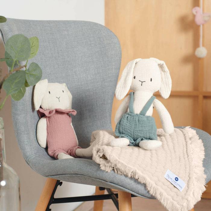 Nordic Coast Company Musselin Fransendecke Puder Hotsell