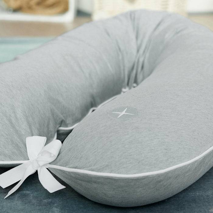 Nordic Coast Company Stillkissen Bezug 180 cm Grau Schlussverkauf
