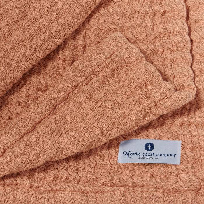 Nordic Coast Company Musselin Decke Karamell Günstiger Verkauf