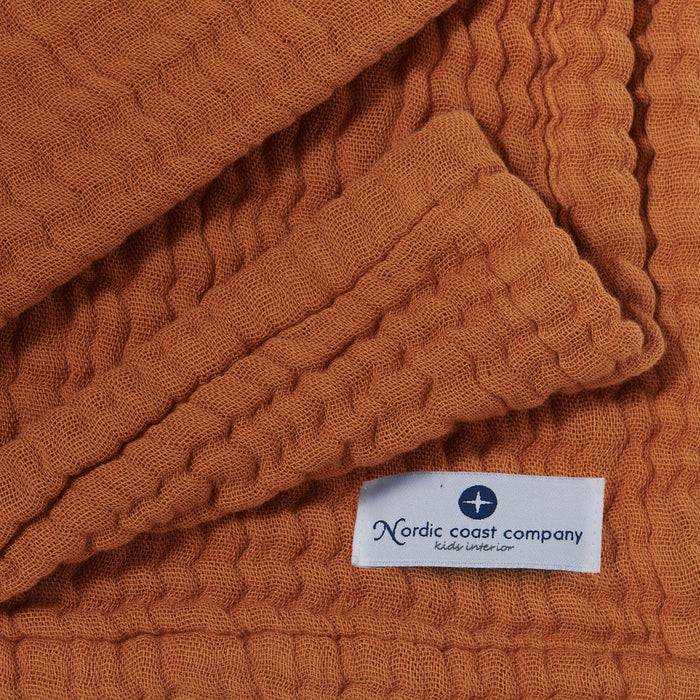 Nordic Coast Company Musselin Decke Zimt Fabrikverkauf