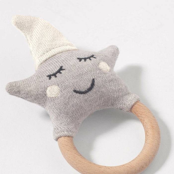 Nordic Coast Company Baby Rassel Stern Natur Fabrik Onlineshop