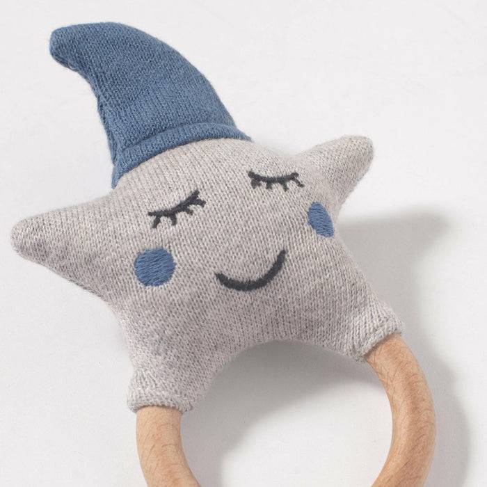 Nordic Coast Company Baby Rassel Stern Blau Fabrikpreis
