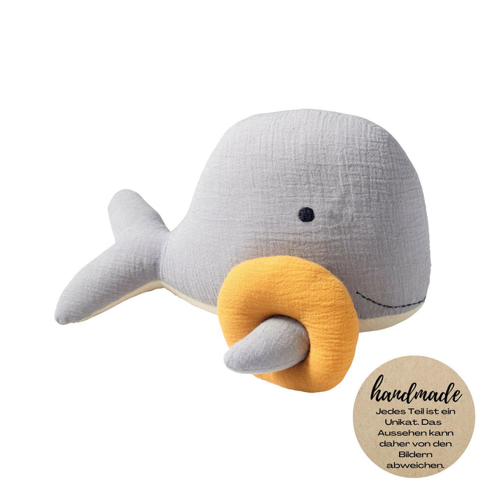 Nordic Coast Company Kuscheltier Musselin Wal Bobby