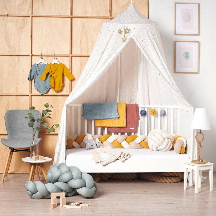 Nordic Coast Company Babygym Anhänger Set Knoten Blau Lagerräumung