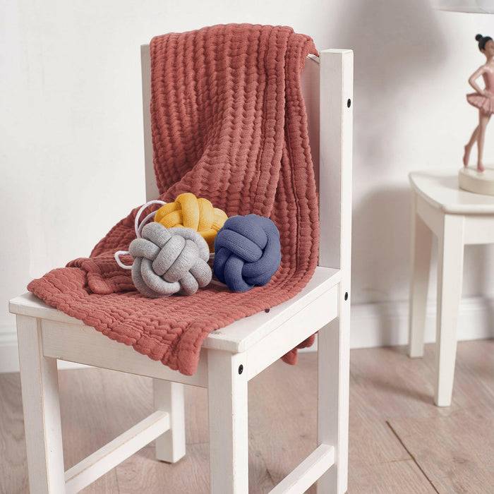 Nordic Coast Company Babygym Anhänger Set Knoten Blau Lagerräumung