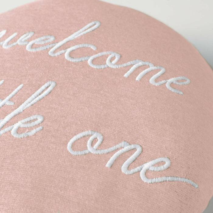 Nordic Coast Company Ballon-Kissen "Welcome Little One" Rosa Neueste Mode