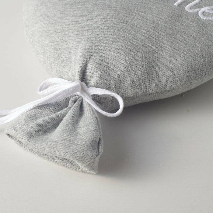 Nordic Coast Company Ballon-Kissen "Welcome Little One" Grau Online Outlet